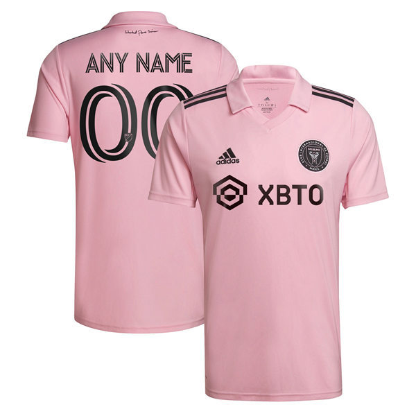 Men's Inter Miami CF adidas Pink 2022 The Heart Beat Kit Replica Custom Jersey
