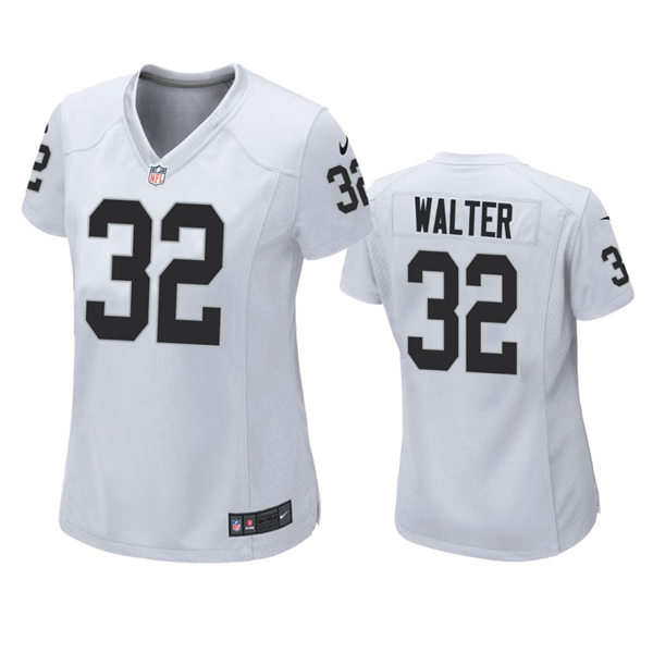 Womens Las Vegas Raiders #32 Austin Walter Nike White Limited Jersey