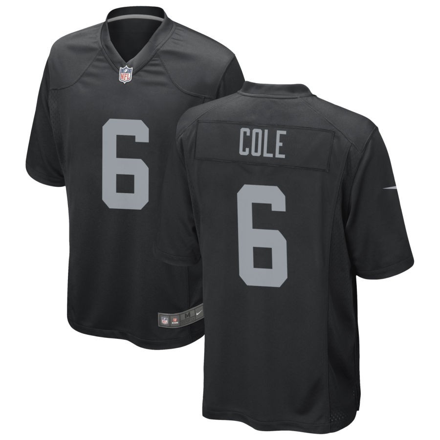 Men's Las Vegas Raiders #6 A. J. Cole III Nike Black Vapor Untouchable Limited Player Jersey