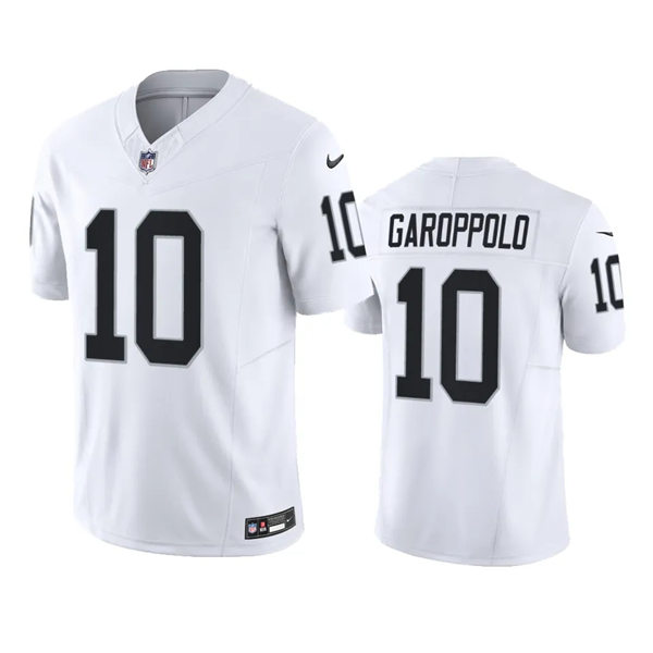 Men's Las Vegas Raiders #10 Jimmy Garoppolo Nike White Vapor Untouchable Limited Player Jersey