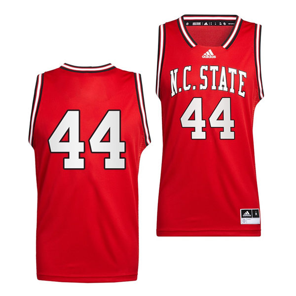 Mens Youth NC State Wolfpack #44 David Thompson Adidas Red Reverse Retro Basketball Jersey