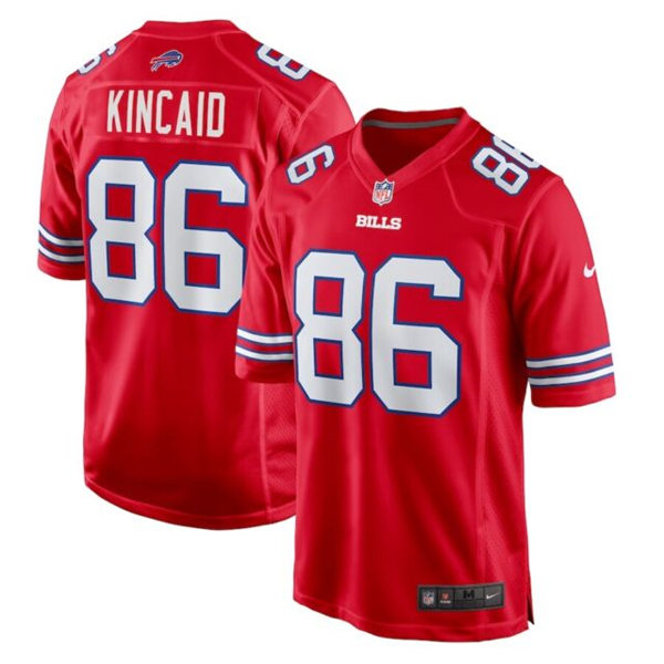 Mens Buffalo Bills #86 Dalton Kincaid Nike Red Alternate Vapor Limited Jersey
