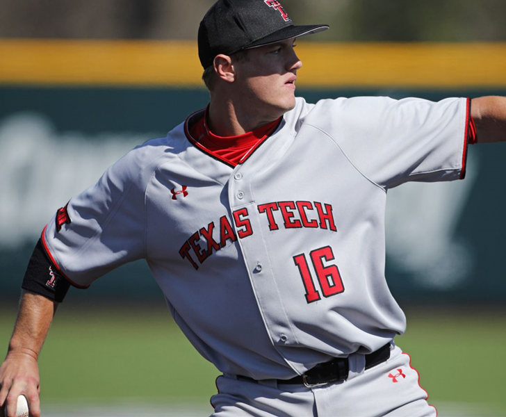 Mens Youth Texas Tech Red Raiders #16 Josh Jung Gray College Baseball Game Jersey