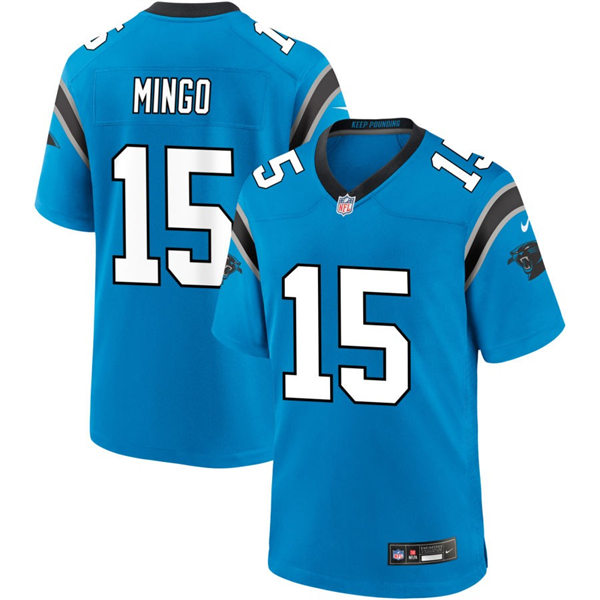 Mens Carolina Panthers #15 Jonathan Mingo Nike Blue Vapor Untouchable Limited Jersey
