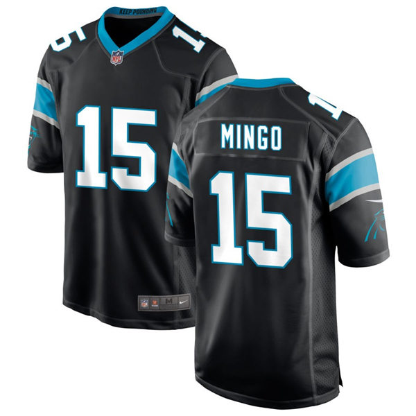 Mens Carolina Panthers #15 Jonathan Mingo Nike Black Vapor Untouchable Limited Jersey