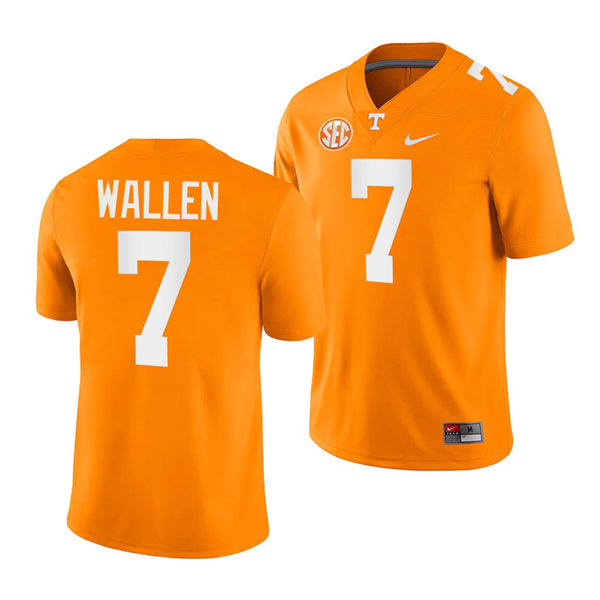 Mens Youth Tennessee Volunteers #7 Morgan Wallen Nike Orange Football Jersey