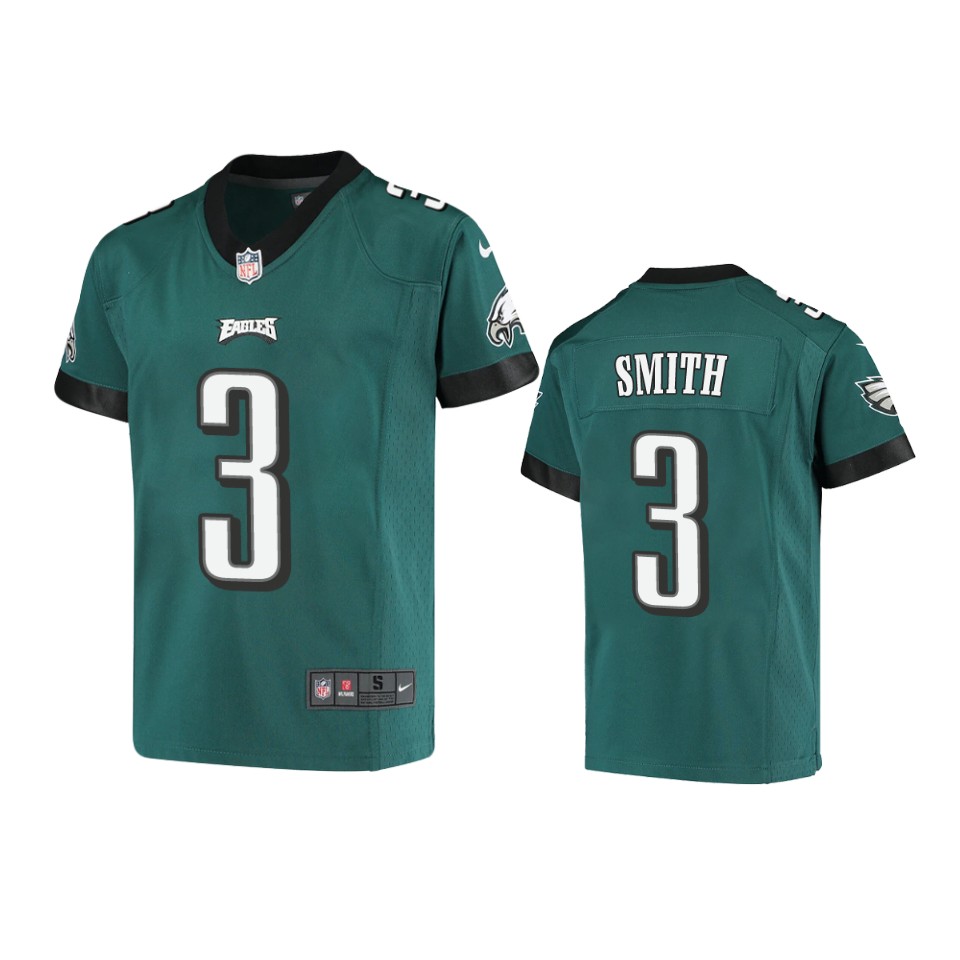 Youth Philadelphia Eagles #3 Nolan Smith Jr. Nike Midnight Green Limited Player Jersey