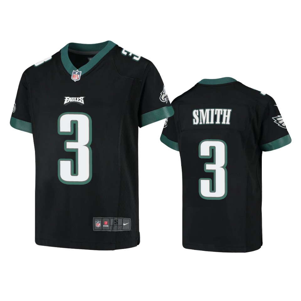 Youth Philadelphia Eagles #3 Nolan Smith Jr. Nike Black Limited Player Jersey