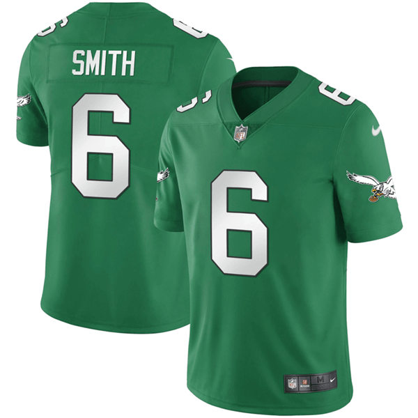 Mens Philadelphia Eagles #6 DeVonta Smith 2023 Nike Kelly Green 1996 Retro Jersey