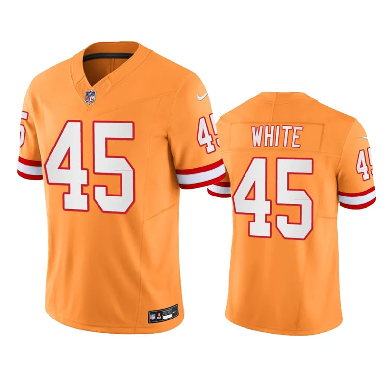 Mens Tampa Bay Buccaneers #45 Devin White Nike Orange Retro Vapor F.U.S.E. Limited Jersey