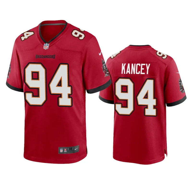 Mens Tampa Bay Buccaneers #94 Calijah Kancey Nike Home Red Vapor Limited Player Jersey