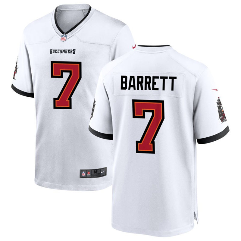 Mens Tampa Bay Buccaneers #7 Shaquil Barrett Nike 2023 Away White Vapor Limited Player Jersey