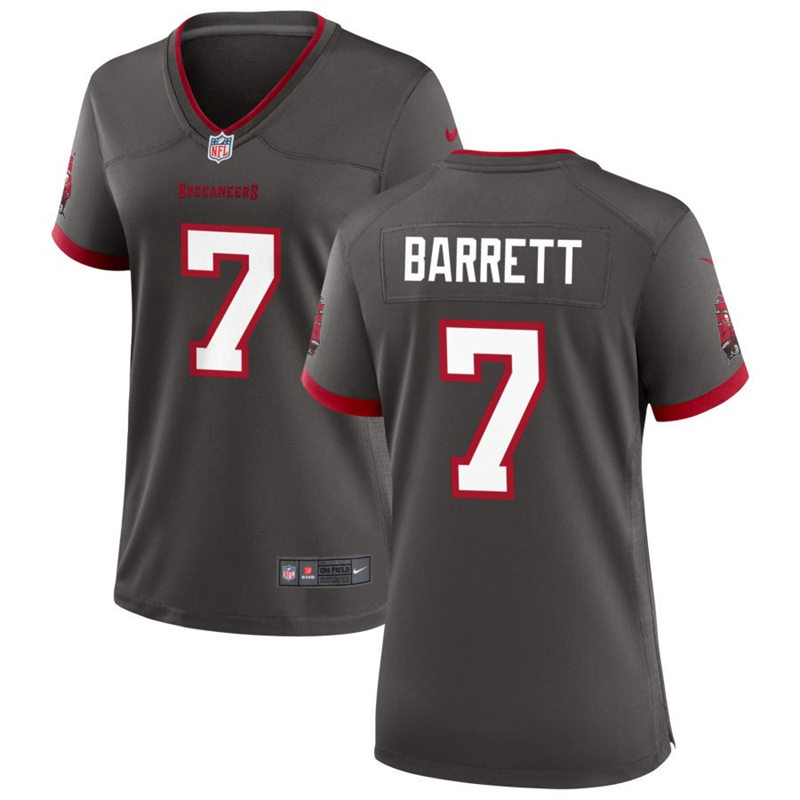 Womens Tampa Bay Buccaneers #7 Shaquil Barrett Nike Pewter Alternate Limited Player Jersey