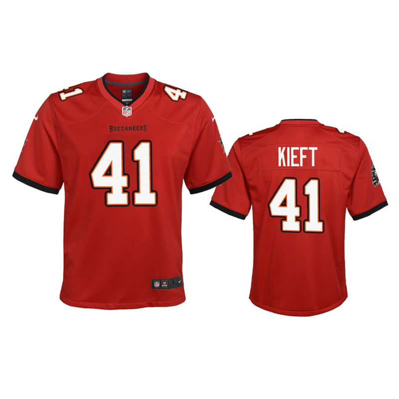 Youth Tampa Bay Buccaneers #41 Ko Kieft  Nike Home Red Limited Player Jersey
