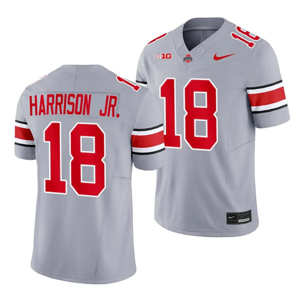 Mens Youth Ohio State Buckeyes #18 Marvin Harrison Jr. 2023 Alternate Gary Limited Football Jersey