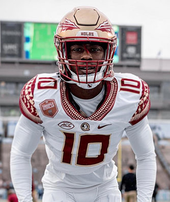 Men's Florida State Seminoles #10 Jammie Robinson Nike 2022 White College Football Game Jersey