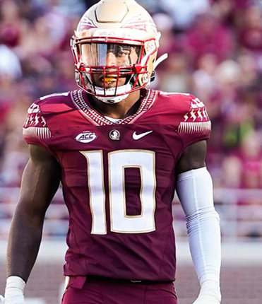 Men's Florida State Seminoles #10 Jammie Robinson Nike 2022 Garnet College Football Game Jersey