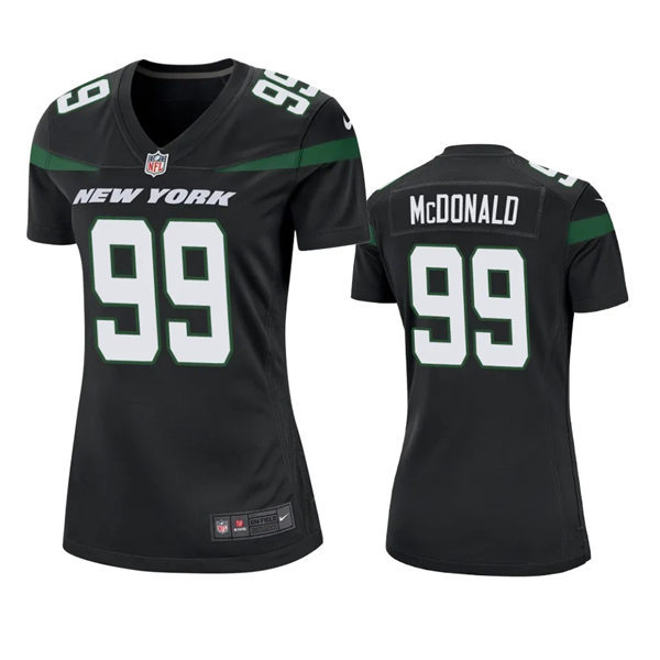 Womens New York Jets #99 Will McDonald IV Nike Black Alternate Limited Jersey
