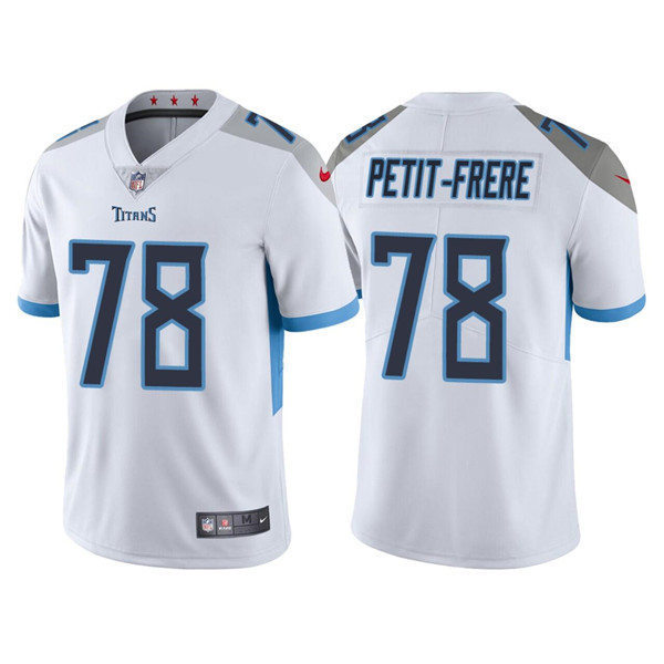 Mens Tennessee Titans #78 Nicholas Petit-Frere Nike White Vapor Untouchable Limited Jersey
