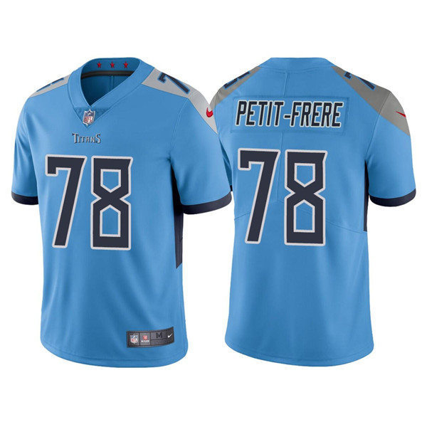 Mens Tennessee Titans #78 Nicholas Petit-Frere Nike Light Blue Alternate Vapor Untouchable Limited Jersey