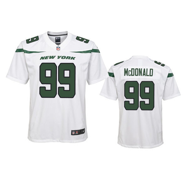 Youth New York Jets #99 Will McDonald IV Nike White Limited Jersey