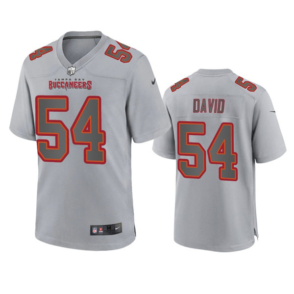 Mens Tampa Bay Buccaneers #54 Lavonte David Gray Atmosphere Fashion Game Jersey