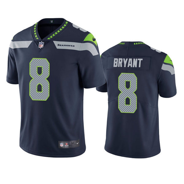 Men's Seattle Seahawks #8 Coby Bryant Nike Navy Team Color Vapor Limited Jersey