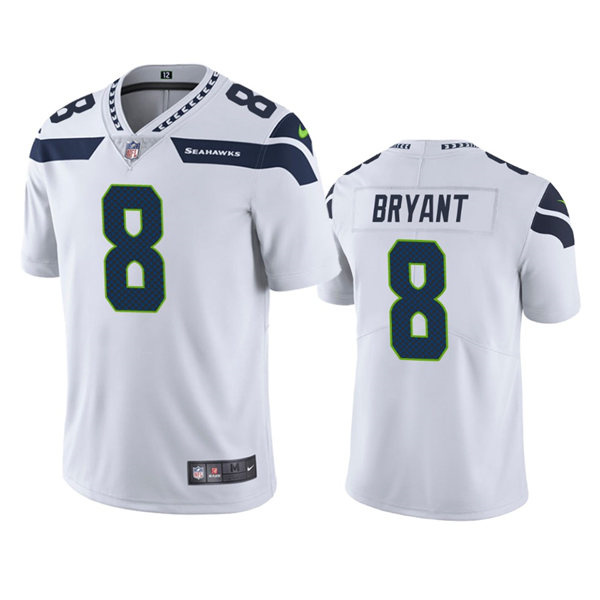 Men's Seattle Seahawks #8 Coby Bryant Nike White Vapor Limited Jersey