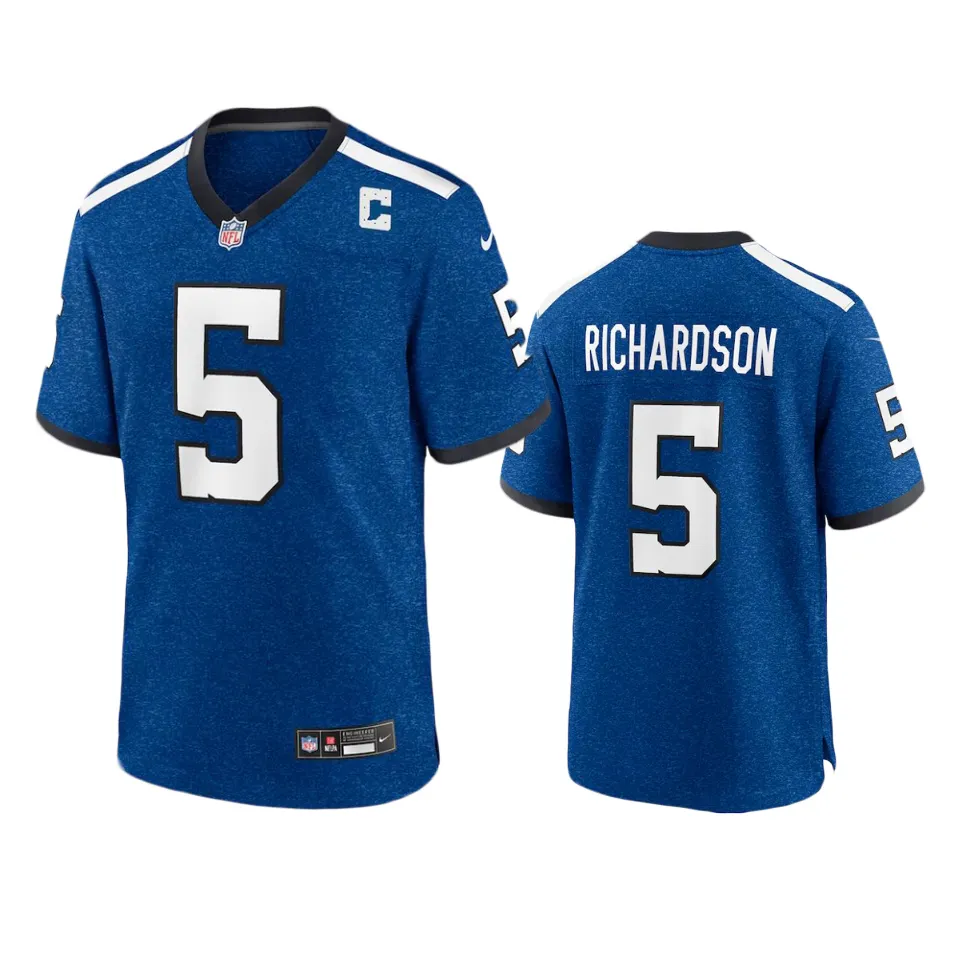 Mens Indianapolis Colts #5 Anthony Richardson Royal Indiana Nights Alternate Vapor F.U.S.E. Limited Jersey