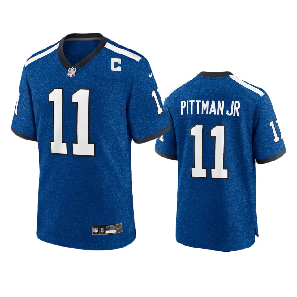 Mens Indianapolis Colts #11 Michael Pittman Jr. Royal Indiana Nights Alternate Vapor F.U.S.E. Limited Jersey