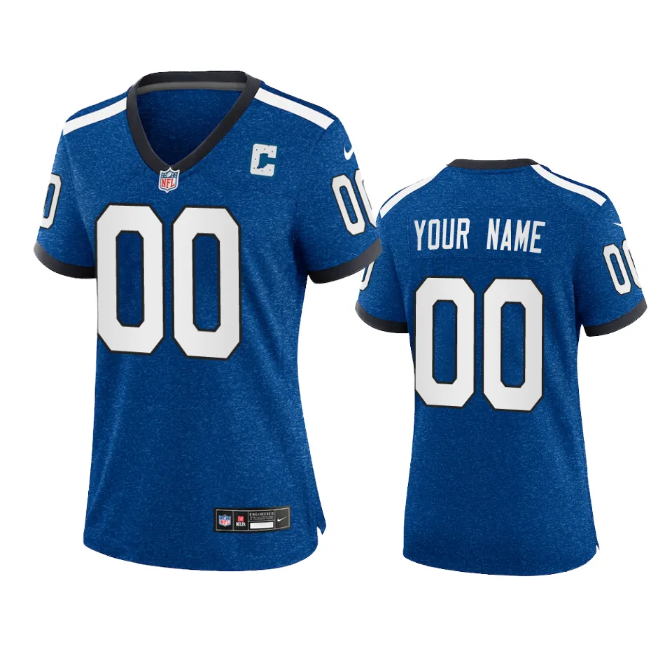 Women's Indianapolis Colts Custom Royal Indiana Nights Alternate Limited Jersey