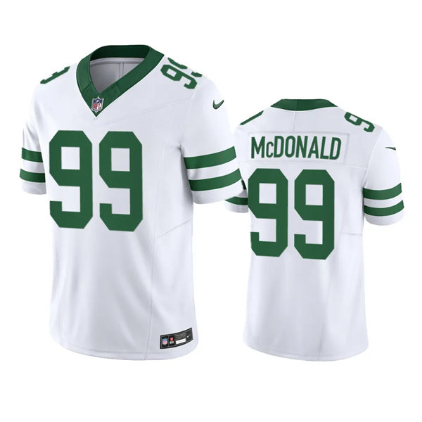 Mens New York Jets #99 Will McDonald White Legacy Vapor Limited Jersey