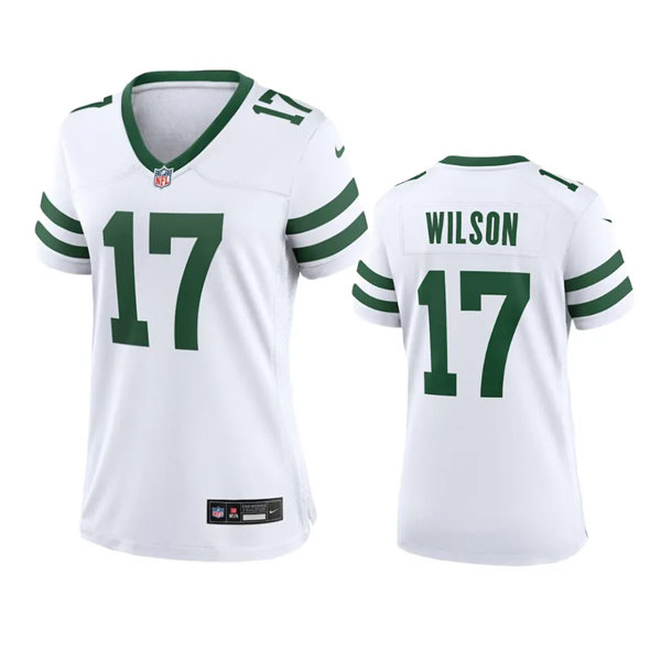 Women's New York Jets #17 Garrett Wilson White Legacy Limited Jersey