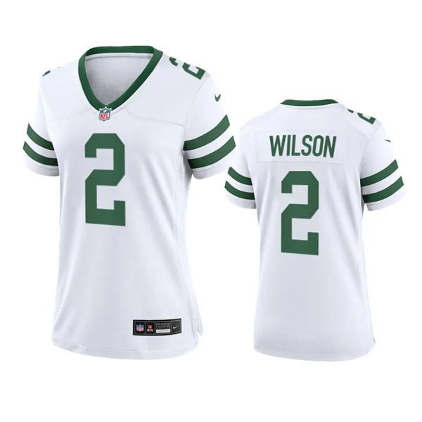 Women's New York Jets #2 Zach Wilson White Legacy Limited Jersey