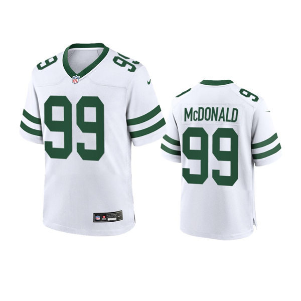Youth New York Jets #99 Will McDonald White Legacy Game Jersey