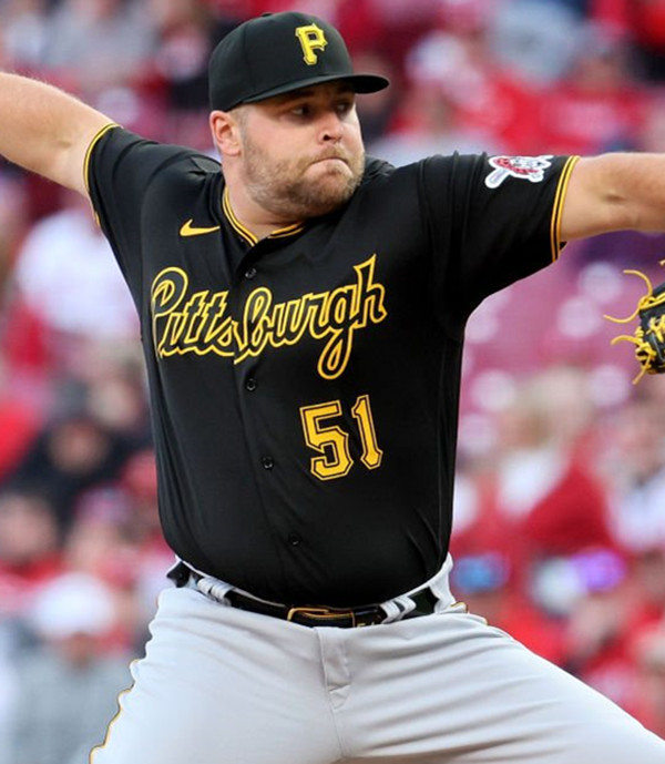 Mens Pittsburgh Pirates #51 David Bednar Black Alternate 2nd Pittsburgh FlexBase Player Jersey