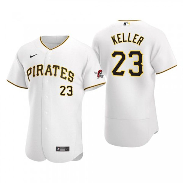 Mens Pittsburgh Pirates #23 Mitch Keller Nike White Home FlexBase Player Jersey