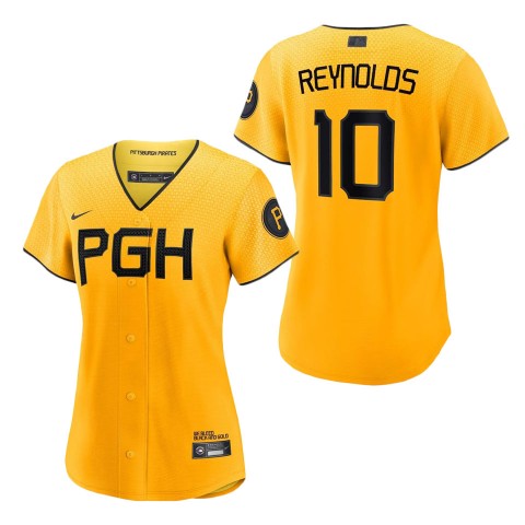 Women Pittsburgh Pirates #10 Bryan Reynolds 2023 City Connect Replica Jersey