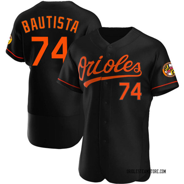 Mens Baltimore Orioles #74 Felix Bautista Nike Black Alternate Flexbase Jersey