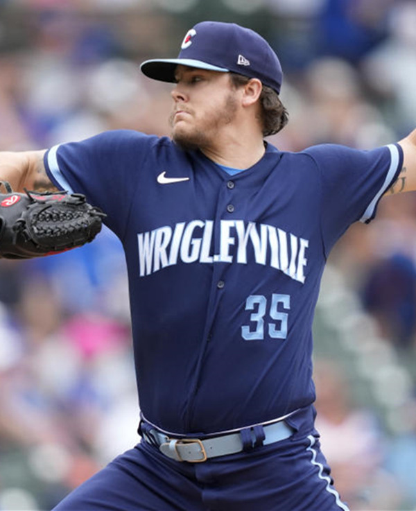 Men's Chicago Cubs #35 Justin Steele Navy 2021 City Connect Authentic Jersey