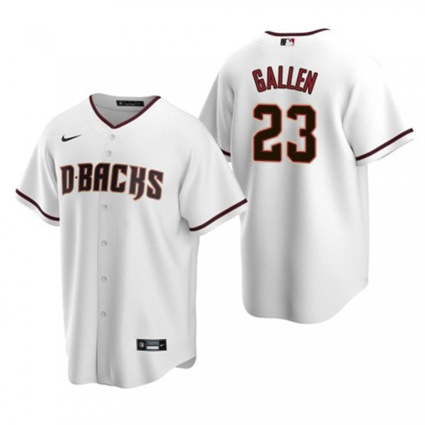 Youth Arizona Diamondbacks #23 Zac Gallen White Crimson Home CoolBase Jersey