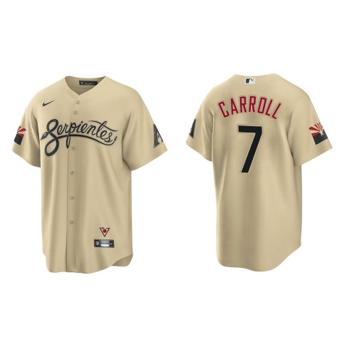 Youth Arizona Diamondbacks #7 Corbin Carroll Nike Tan City Connect Jersey