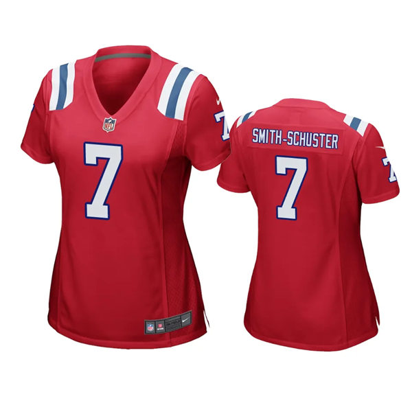Womens New England Patriots #7 JuJu Smith-Schuster Nike Red Alternate Limited Jersey