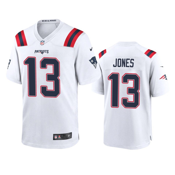 Youth New England Patriots #13 Jack Jones Nike White Limited Jersey