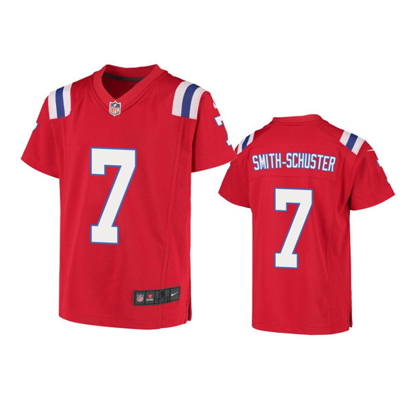 Youth New England Patriots #7 JuJu Smith-Schuster Nike Red Alternate Limited Jersey