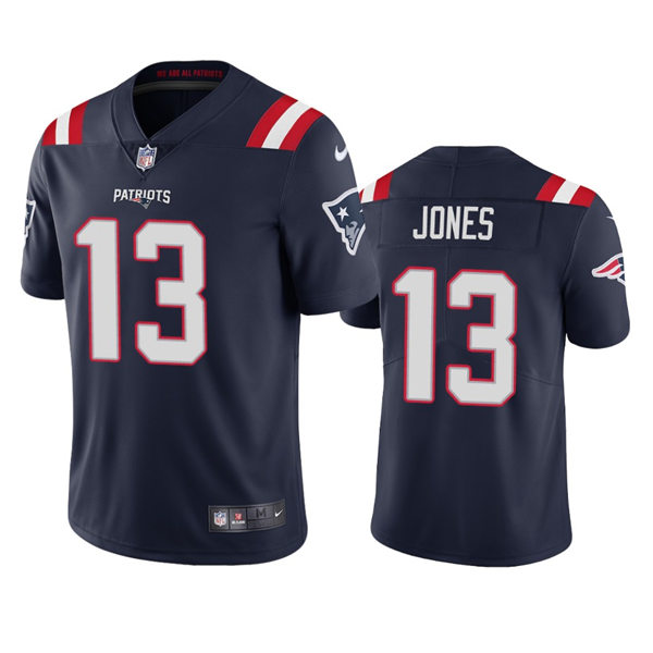 Mens New England Patriots #13 Jack Jones Nike Navy Vapor Untouchable Limited Jersey