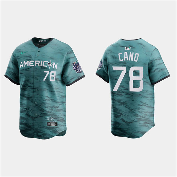 Mens Youth Baltimore Orioles #78 Yennier Cano American League 2023 MLB All-Star Game Limited Player Jersey Teal