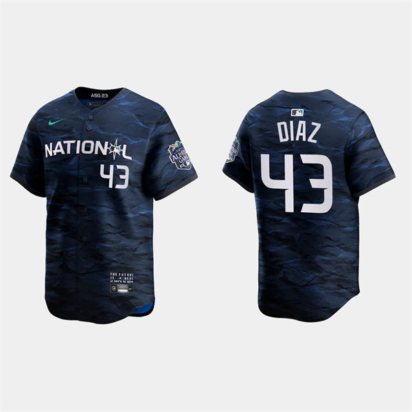 Mens Youth Cincinnati Reds #43 Alexis Diaz National League 2023 MLB All-Star Game Limited Player Jersey Navy