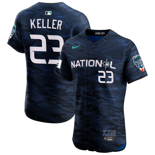 Mens Youth Pittsburgh Pirates #23 Mitch Keller National League 2023 MLB All-Star Game Limited Player Jersey Navy