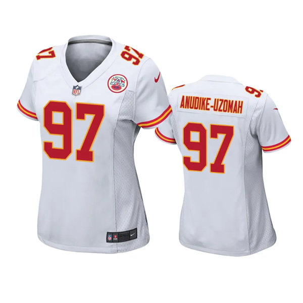 Women's Kansas City Chiefs #97 Felix Anudike-Uzomah Nike White Limited Jersey